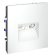 Розетка телевизионная встраиваемая VOLTUM S70 TV+RJ45 кат. 6, (белый матовый), VLS060702