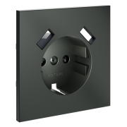Накладка для розетки с заземлением и защитными шторками, с USB A+A, S70 (титан), VLS000906 Накладка для розетки с заземлением и защитными шторками, с USB A+A, S70 (титан), VLS000906