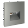 Розетка телевизионная встраиваемая VOLTUM S70 TV+RJ45 кат. 6, (сталь), VLS060705
