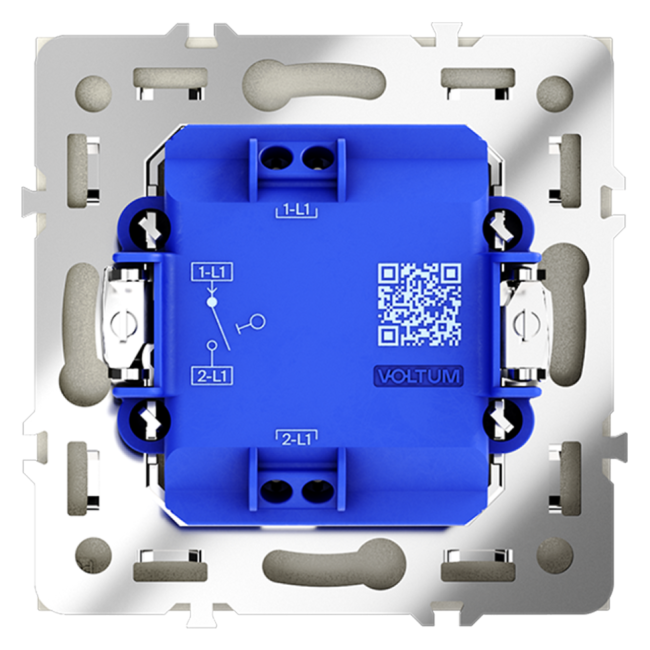 Выключатель VOLTUM S70, 1-клавишный 10А, сталь, VLS010105 Выключатель VOLTUM S70, 1-клавишный 10А, сталь, VLS010105