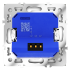 Светорегулятор  VOLTUM S70,  поворотно-нажимной 600 Вт, белый глянцевый, VLS070301