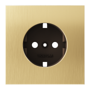 Накладка для розетки с заземлением, S70 Metal (латунь), VLSM000609 Накладка для розетки с заземлением, S70 Metal (латунь), VLSM000609