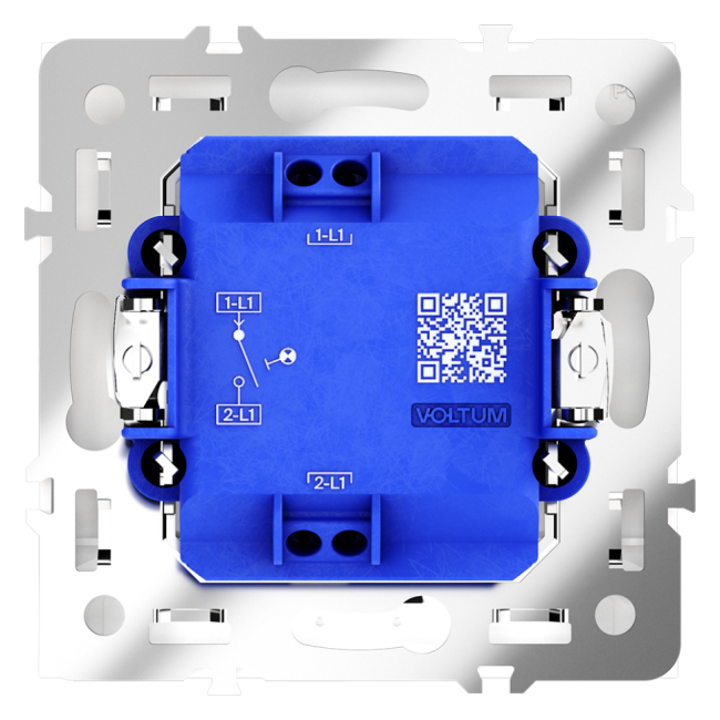 Выключатель  VOLTUM S70,  1-клавишный с подсветкой 10А, кашемир, VLS010203