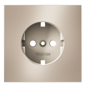 Накладка для розетки с заземлением, S70 Metal (платина), VLSM000610 Накладка для розетки с заземлением, S70 Metal (платина), VLSM000610
