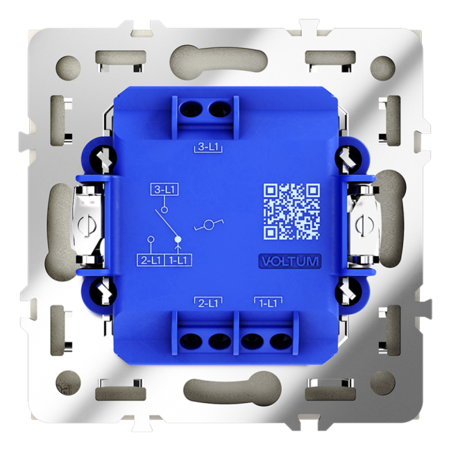 Проходной переключатель  VOLTUM S70,  1-клавишный 10А, шелк, VLS010304