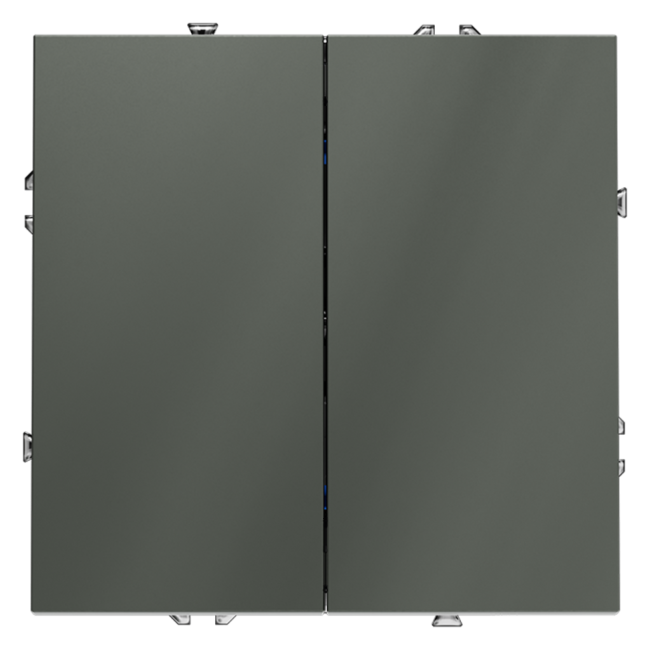 Выключатель VOLTUM S70, 2-клавишный 10А, титан, VLS020106 Выключатель VOLTUM S70, 2-клавишный 10А, титан, VLS020106