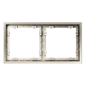Рамка металлическая на 2 поста, S70 Metal (никель), VLSM120211