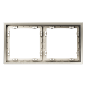 Рамка металлическая на 2 поста, S70 Metal (никель), VLSM120211
