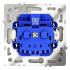 Розетка  VOLTUM S70,  с заземлением 16А, шелк, VLS040104