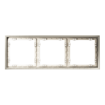 Рамка металлическая на 3 поста, S70 Metal (никель), VLSM120311