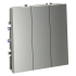 Выключатель VOLTUM S70, 3-клавишный 10А, сталь, VLS030105 Выключатель VOLTUM S70, 3-клавишный 10А, сталь, VLS030105