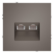 Розетка компьютерная  VOLTUM S70,  двойная RJ45+RJ45 кат.6, капучино