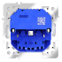 Розетка VOLTUM S70, с заземлением и защитными шторками, 16А, с USB, A+A, кашемир, VLS040403 Розетка VOLTUM S70, с заземлением и защитными шторками, 16А, с USB, A+A, кашемир, VLS040403