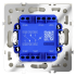 Проходной переключатель  VOLTUM S70,  2-клавишный с подсветкой 10А, сталь, VLS020405