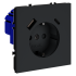 Розетка VOLTUM S70, с заземлением и защитными шторками, 16А, с USB, A+С, графит, VLS040507 Розетка VOLTUM S70, с заземлением и защитными шторками, 16А, с USB, A+С, графит, VLS040507