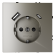 Розетка  VOLTUM S70,  с заземлением и защитными шторками, 16А, с USB, A+С, шелк, VLS040504