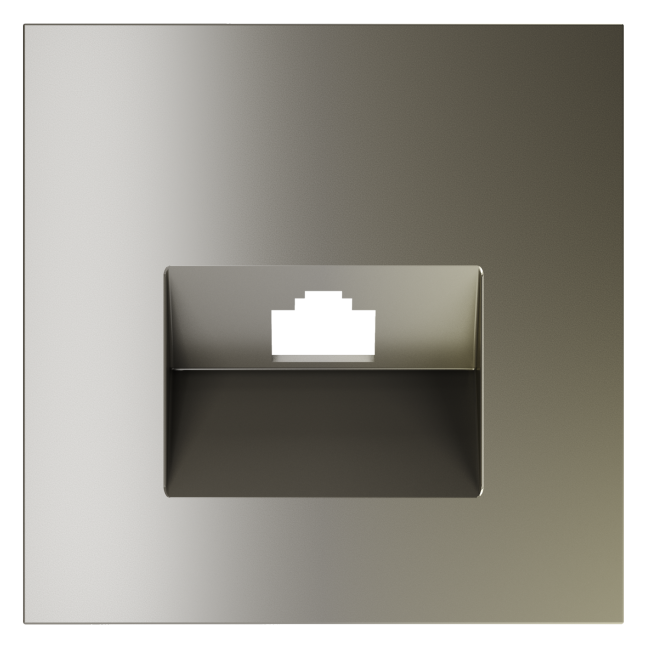 Накладка для розетки компьютерной RJ45 кат.6, S70 (шелк), VLS001304