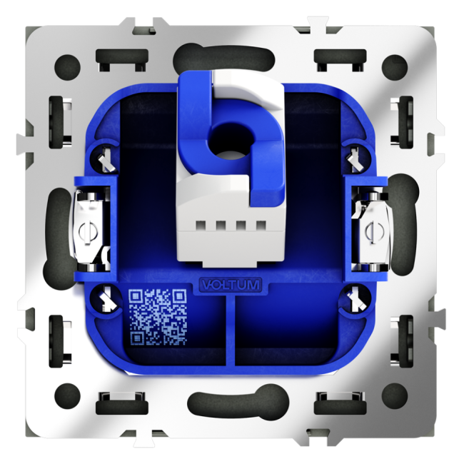 Розетка компьютерная  VOLTUM S70,  RJ45 кат.6, титан, VLS060106