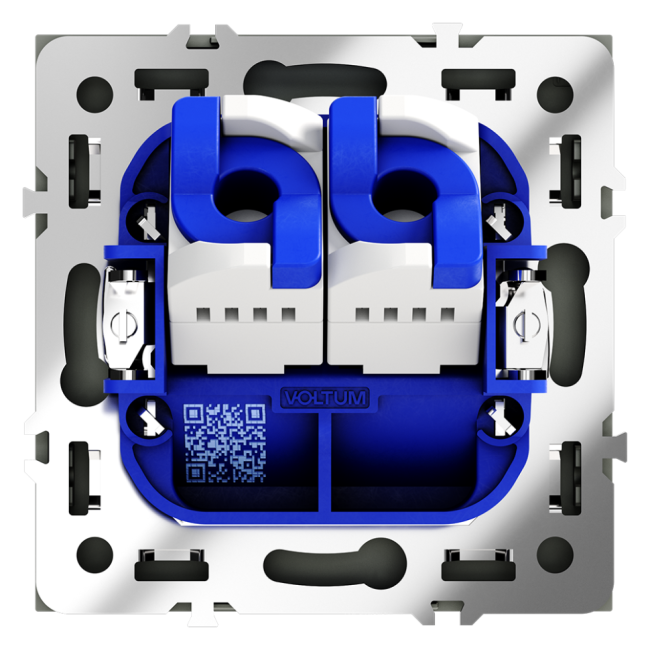 Розетка компьютерная VOLTUM S70, двойная RJ45+RJ45 кат.6, графит, VLS060207 Розетка компьютерная VOLTUM S70, двойная RJ45+RJ45 кат.6, графит, VLS060207
