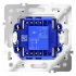 Перекрестный переключатель  VOLTUM S70,  1-клавишный 10А, кашемир, VLS010503