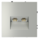 Розетка компьютерная  VOLTUM S70,  двойная RJ45+RJ45 кат.6, сталь, VLS060205