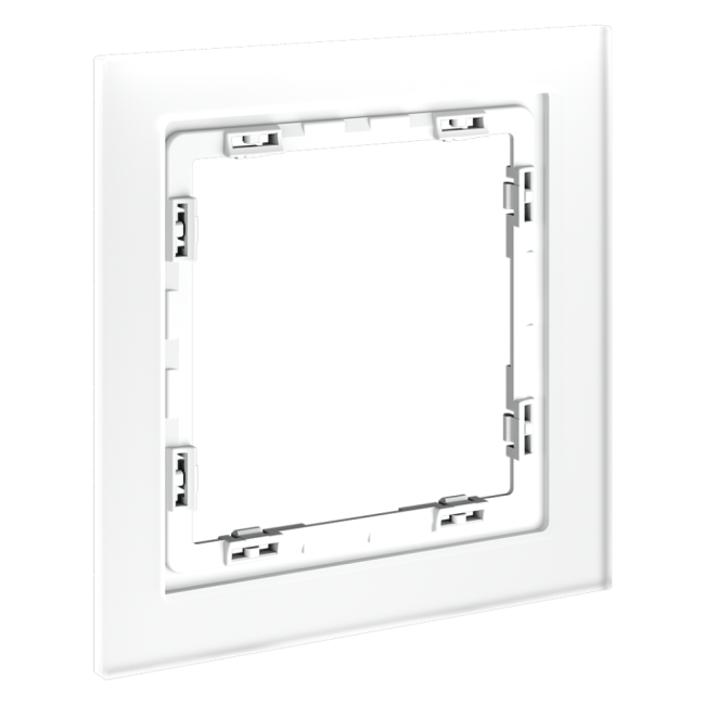 Рамка стеклянная VOLTUM S70,  на 1 пост, белый,матовый,стекло, VLS110102