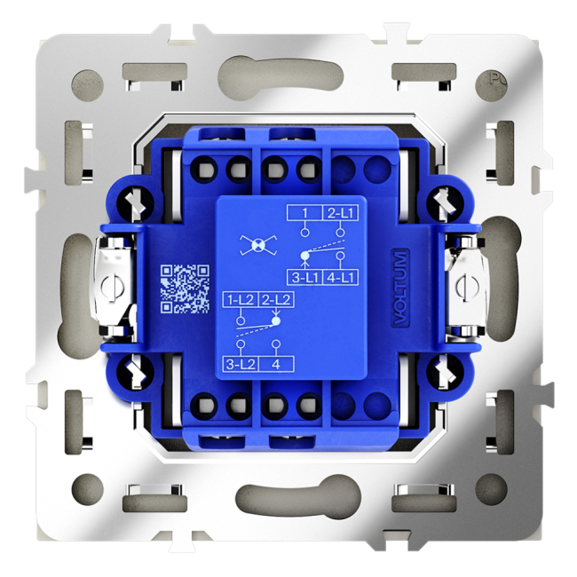 Перекрестный переключатель VOLTUM S70, 1-клавишный 10А, шелк, VLS010504 Перекрестный переключатель VOLTUM S70, 1-клавишный 10А, шелк, VLS010504