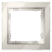 Рамка стеклянная VOLTUM S70,  на 1 пост, кашемир, стекло, VLS110103