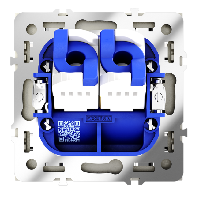Розетка компьютерная  VOLTUM S70,  двойная RJ45+RJ45 кат.6, шелк, VLS060204